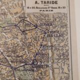 Plan of the Paris metro in 1920