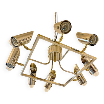 Space Age Multi Lights Ceiling Lamp in the Style of Stilnovo, Italy 1970's