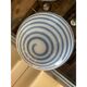Murano Style Glass Pendant Swirling Blue and White
