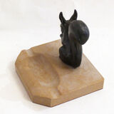 Art deco squirrel ashtray
