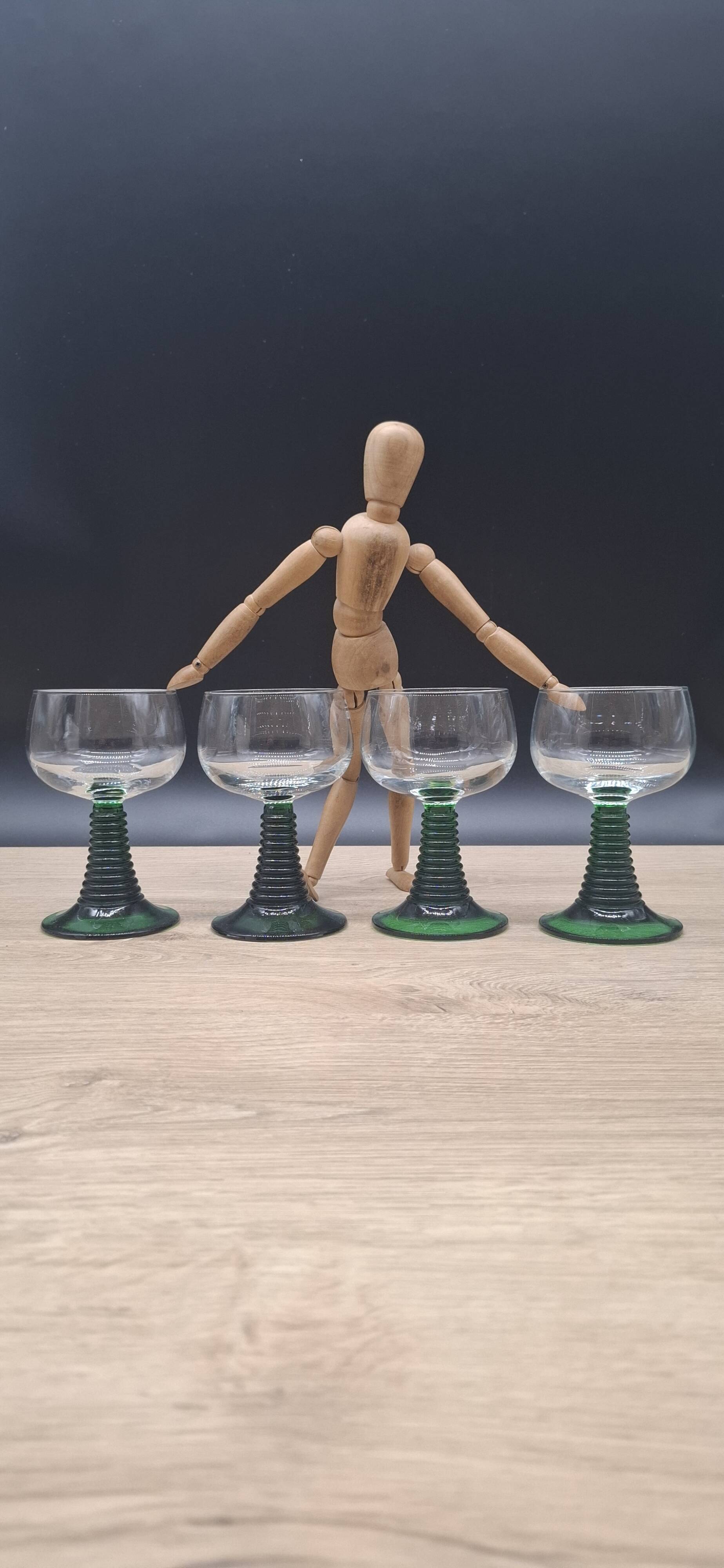 Set of 4 Roemer wine glasses
