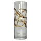 Vintage Glass Vase, yellow and brown Filigree, Coffee Table Decorative