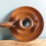 Cellar rat hand candle holder with pyrite terracotta