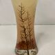 Vase verre émaillé paysage enneigé vers 1900 Legras