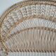 Peacock rattan headboard