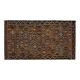 1970s Vintage Turkish Oushak Handmade Wool Cotton Brown Area Rug 144x260