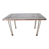 Mid-Century Modern Brass Mosaic Conference Table, 1960s