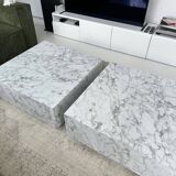 Table basse imitation marbre