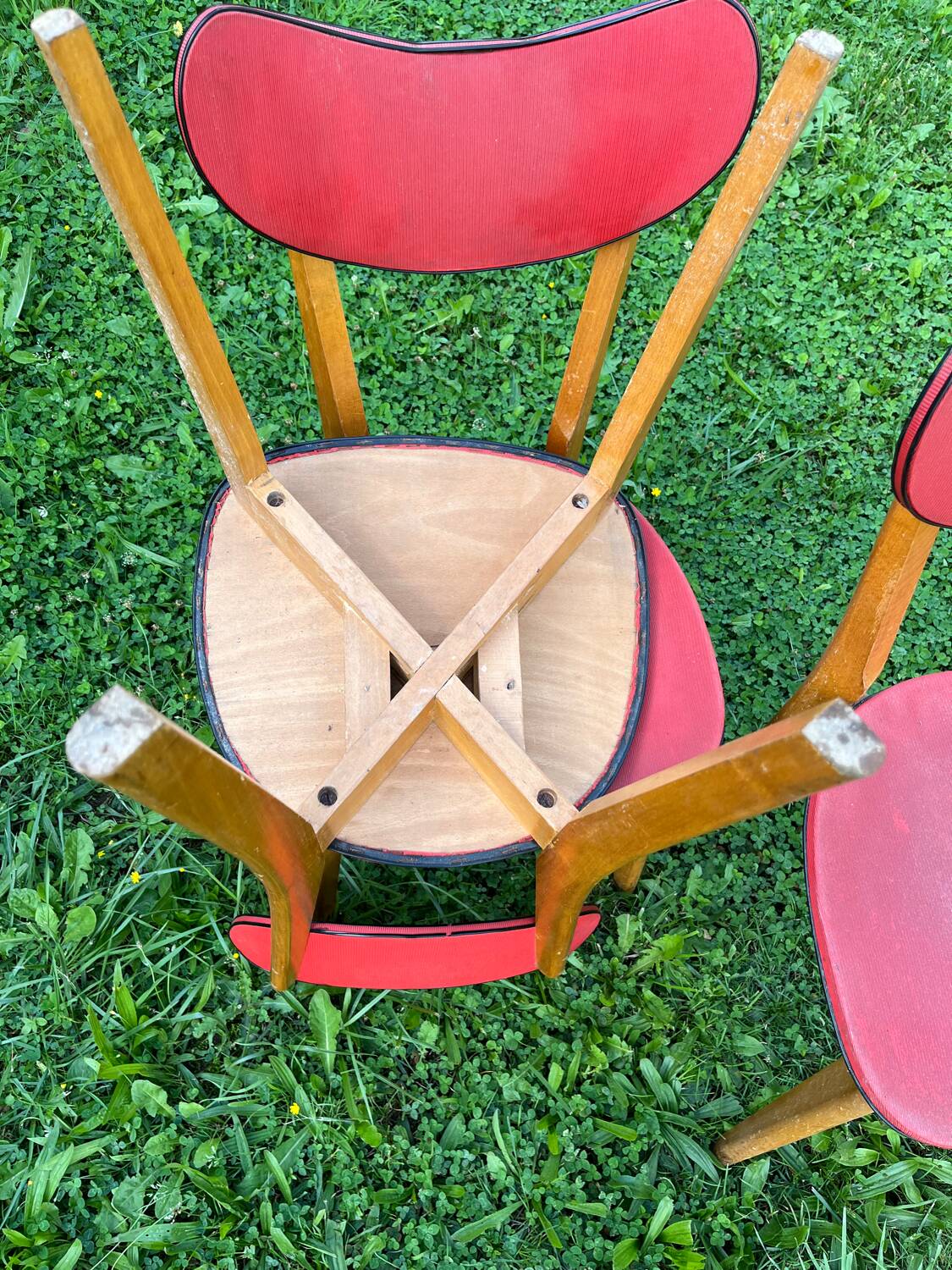 Série de 4 chaises vintage