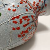 Handcrafted  and Hand-painted Multicolored Ceramic Vase by Fanciullacci, It