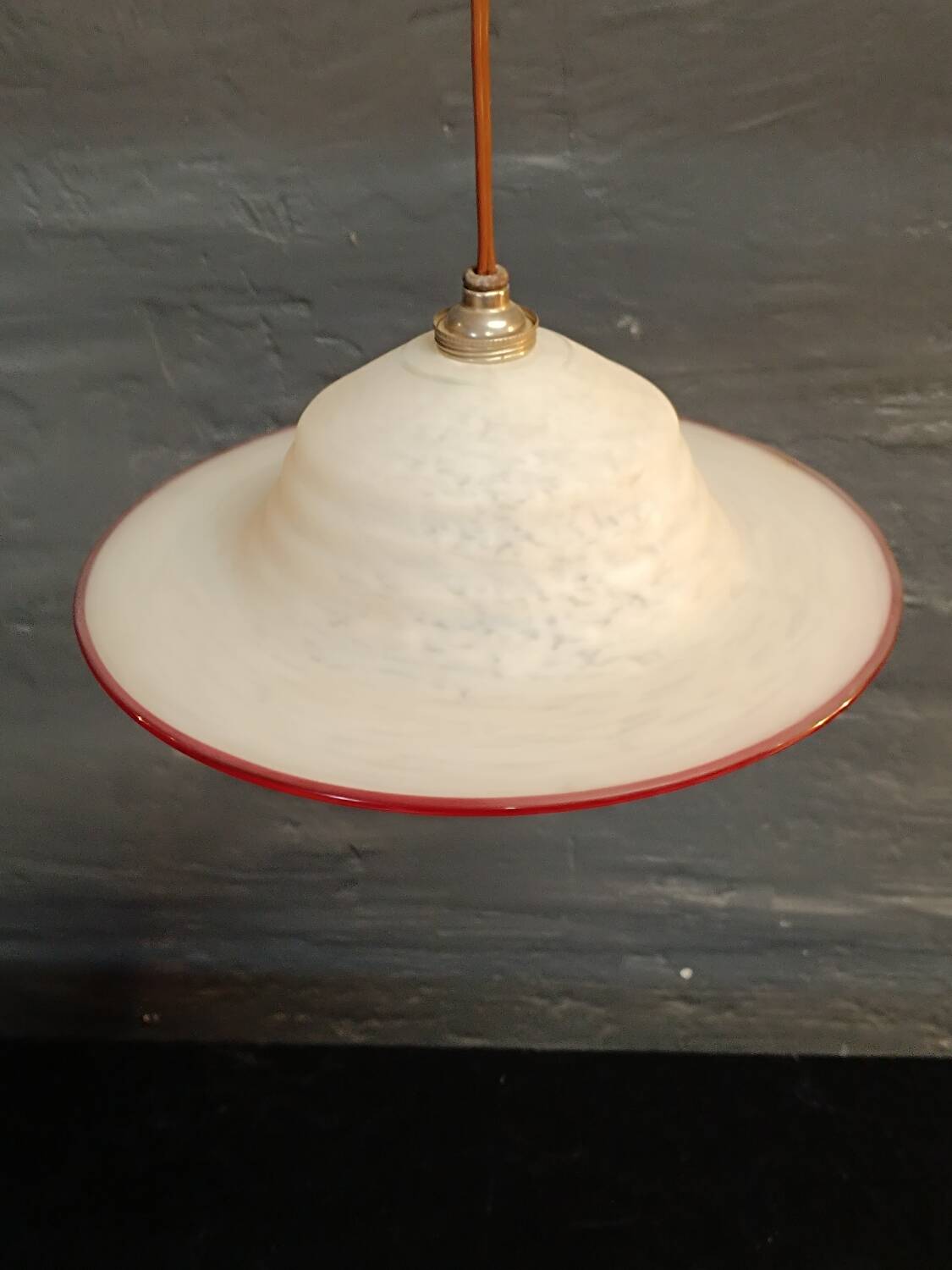 Antique glass pendant light