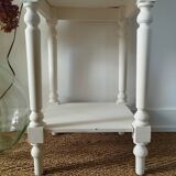 Farrow & Ball white painted high bedside table