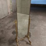Psyche mirror in vintage gilded bronze