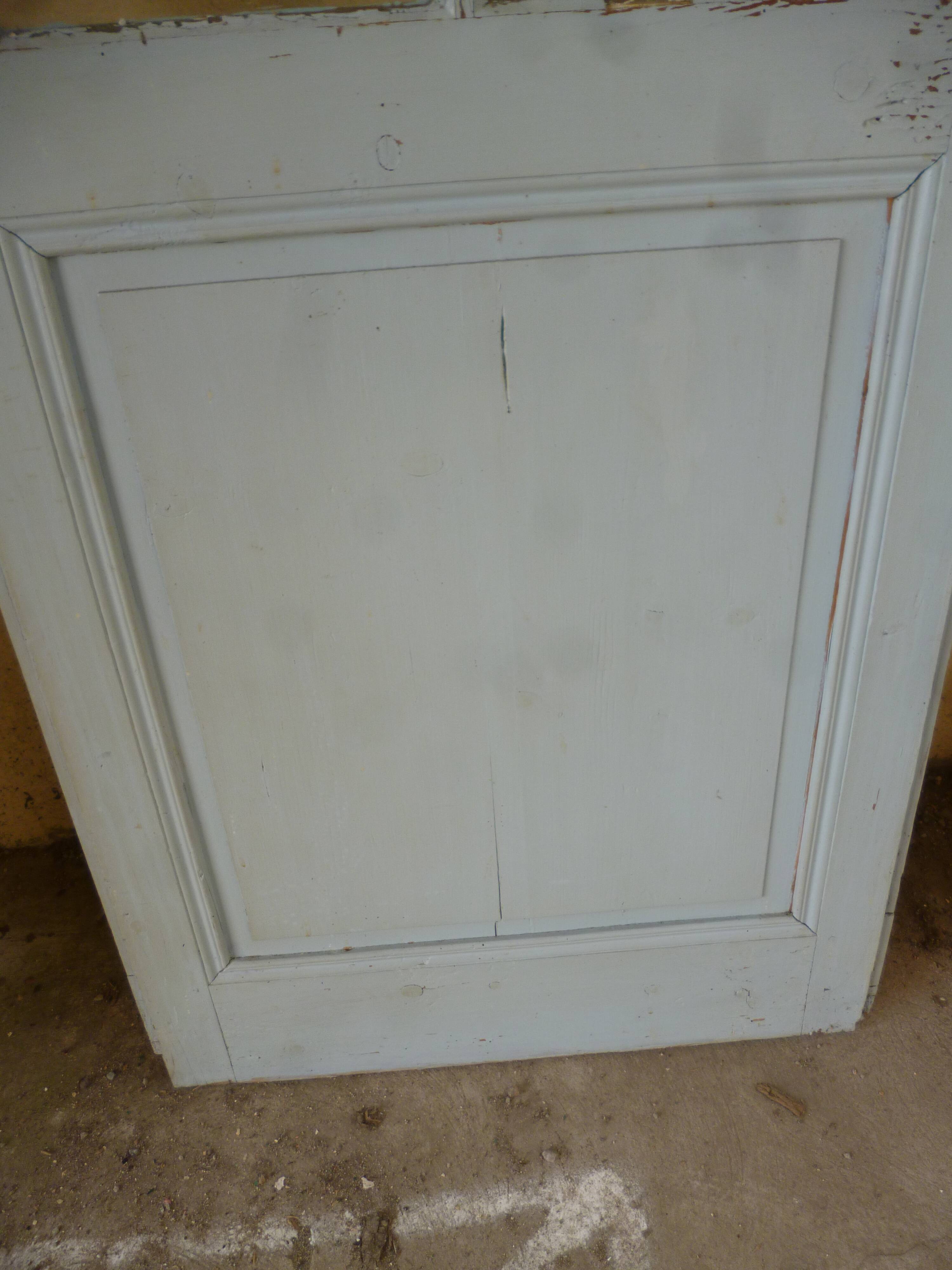 Old door blue patina