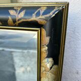 Beveled mirror empire mahogany