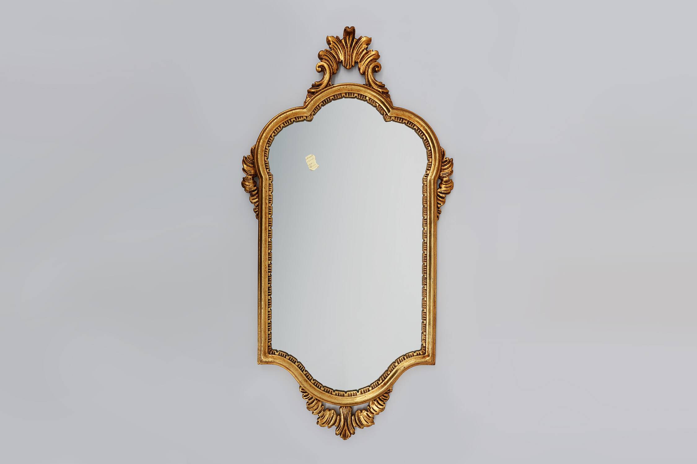 Mid-Century Baroque Style Gilded Mirror, France, 1950s