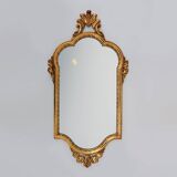 Mid-Century Baroque Style Gilded Mirror, France, 1950s