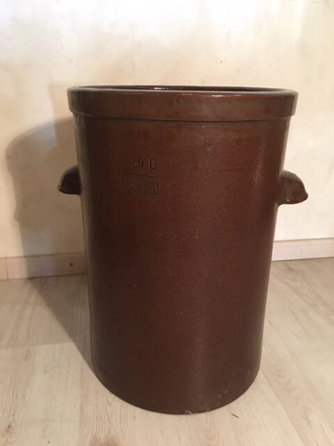 Old sauerkraut pot in sandstone 50 liters