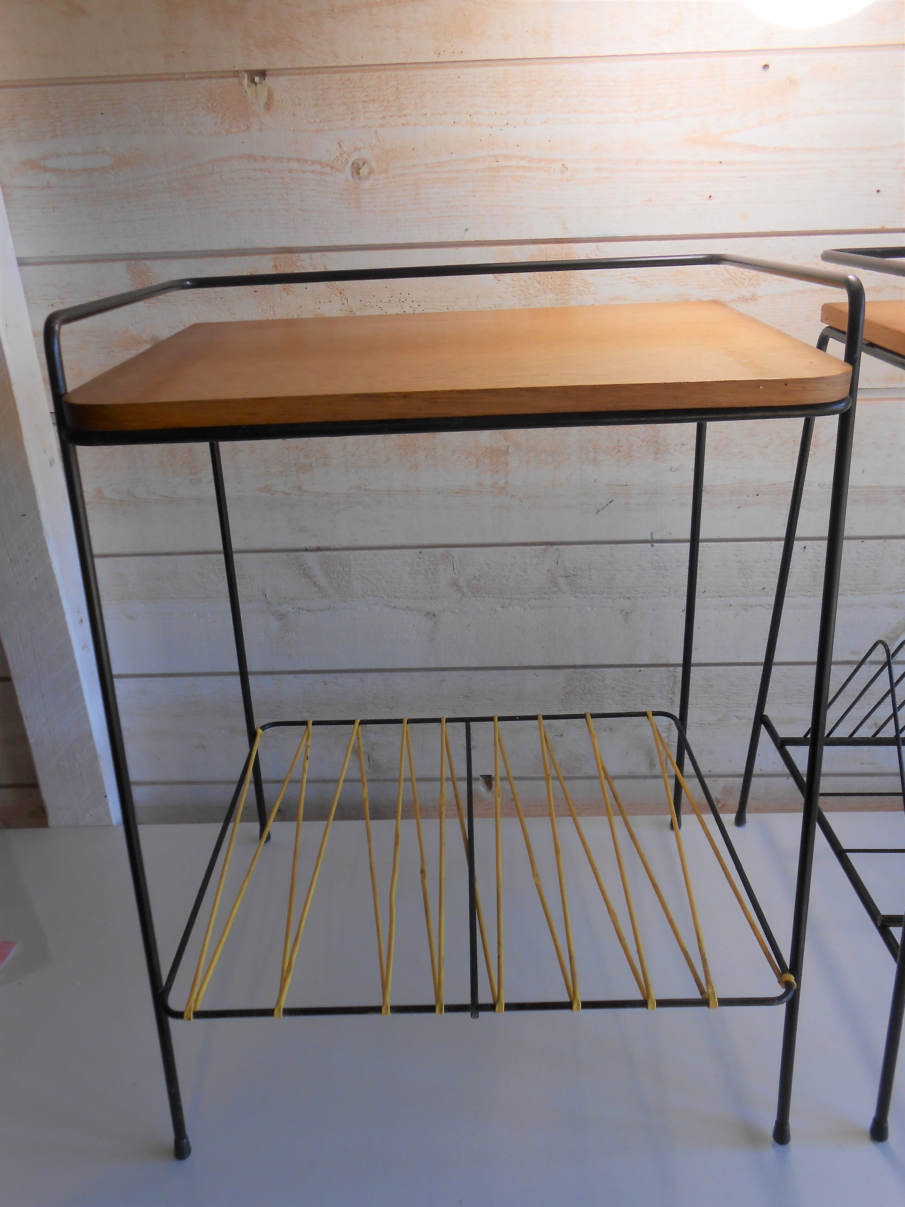 Bedside tables in scoubidou from the 50s, 60s