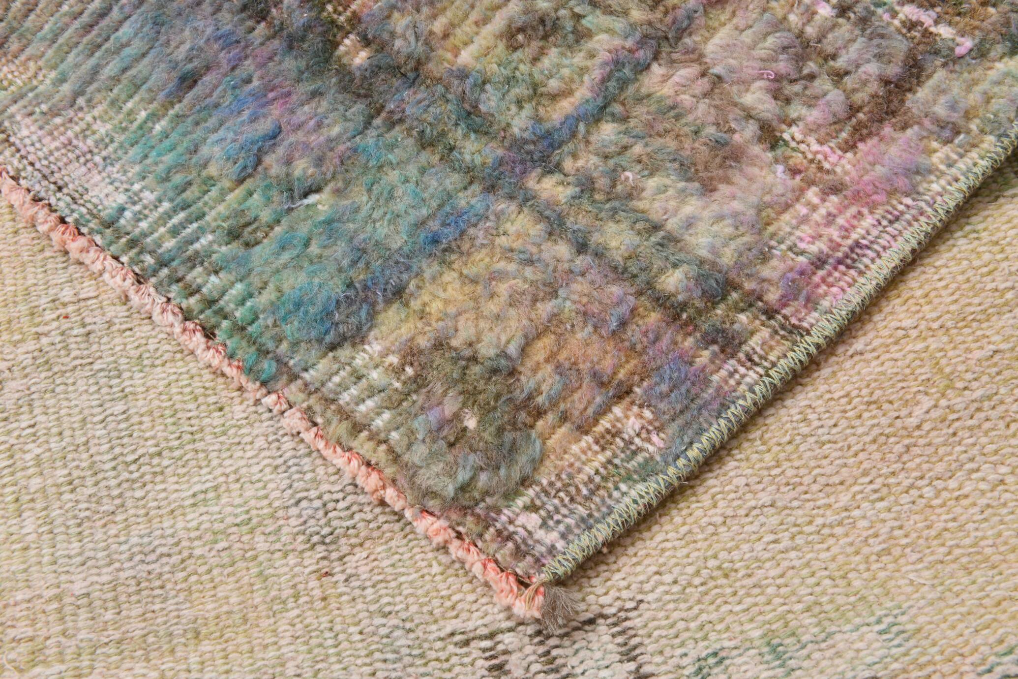 2x8 Multicolor Vintage Runner Rug, 80x248Cm