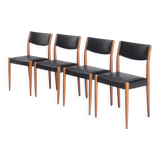 Set of 4 Scandinavian style chairs, France, 1960s