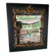 Antique mirror in stucco and wood