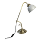 VINTAGE ARTICULATED DESK LAMP IN BRASS AND OPAL GLASS
