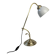 VINTAGE ARTICULATED DESK LAMP IN BRASS AND OPAL GLASS
