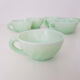 Lot de 6 Tasses à café vert d'eau vintage