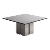 Designer table in marble and metal
