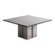 Designer table in marble and metal