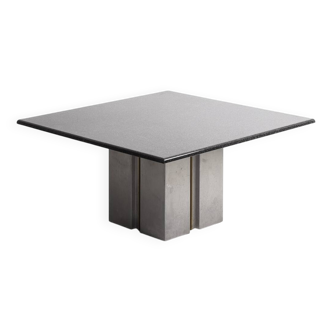 Designer table in marble and metal