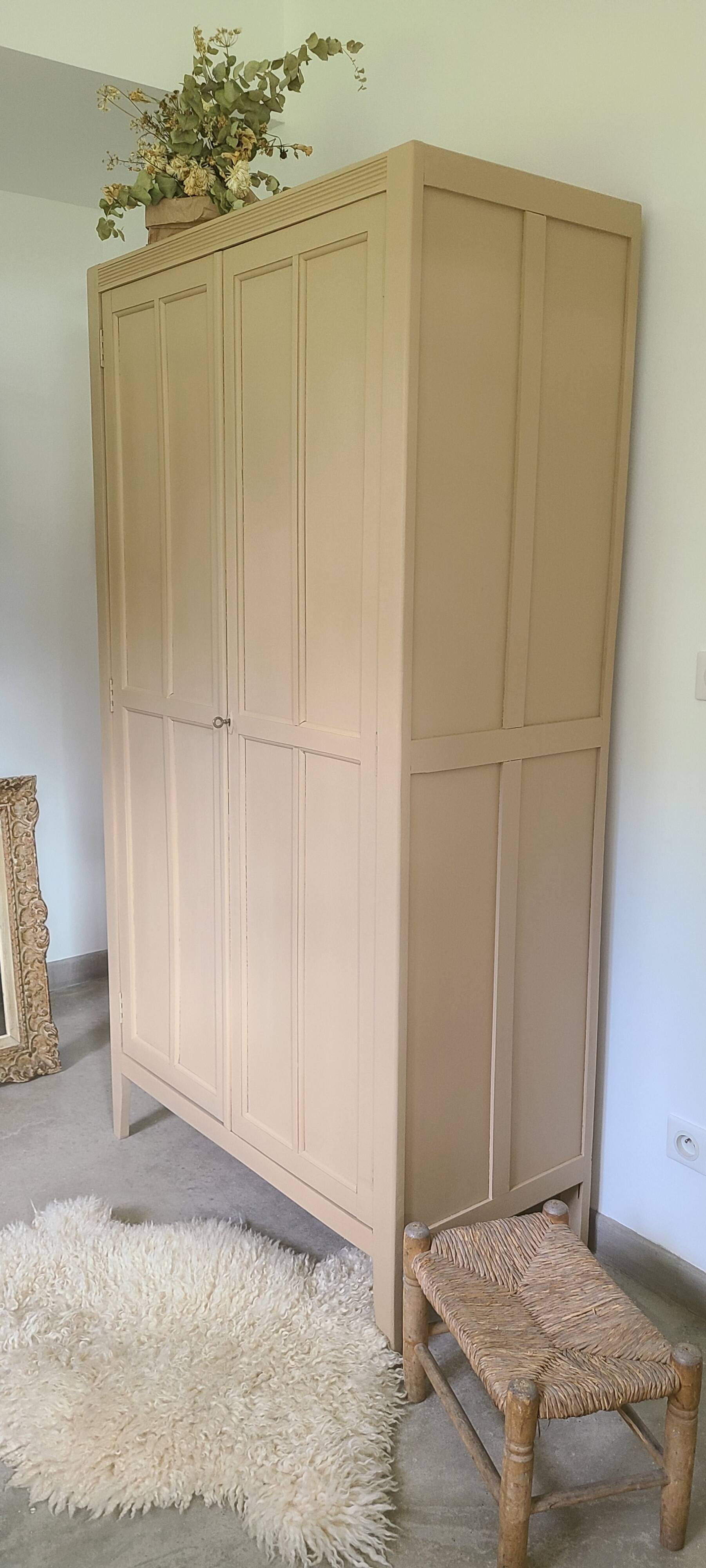 Old vintage Parisian wardrobe