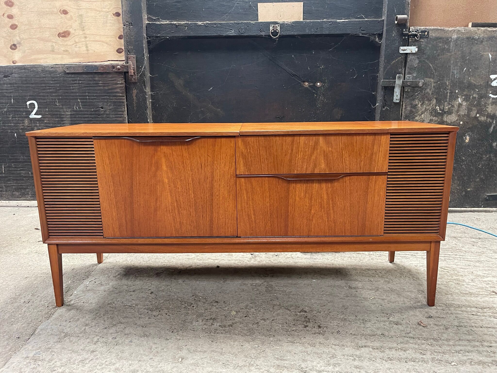 Teak enfilade - turntable, Dynatron - 60s - 60s - Record player - vintage