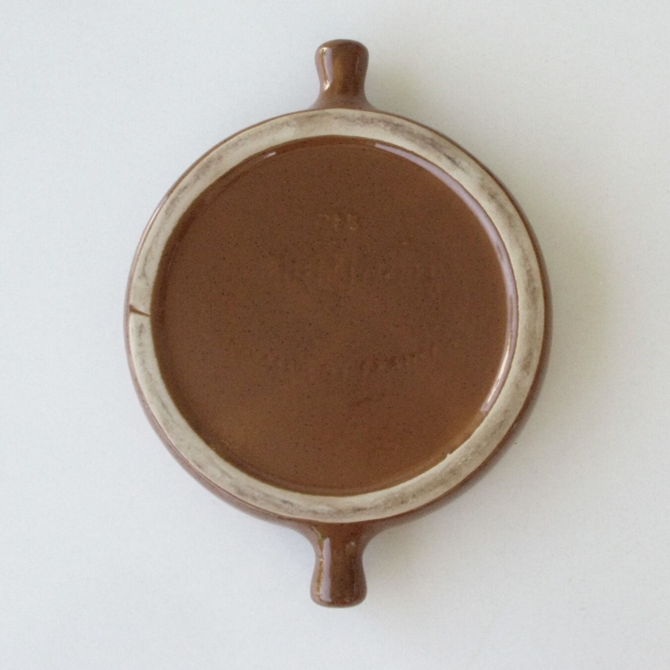 Emile henry snail service - 5 poêlons 12 holes - brown and beige caquelons