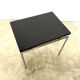 Vintage side table – Chrome and black – Netherlands 1960