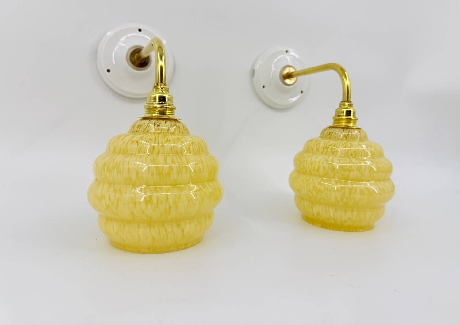 Vintage Clichy wall lights