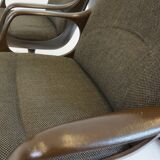 Set of 5 Chromcraft office armchairs