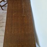 Solid oak farmhouse table + 4 chairs