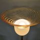 Floor lamp Murano Vetri glass shade and brass stand