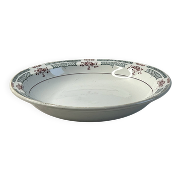 Presentation plate in Saint-Amand earthenware 26.5cm
