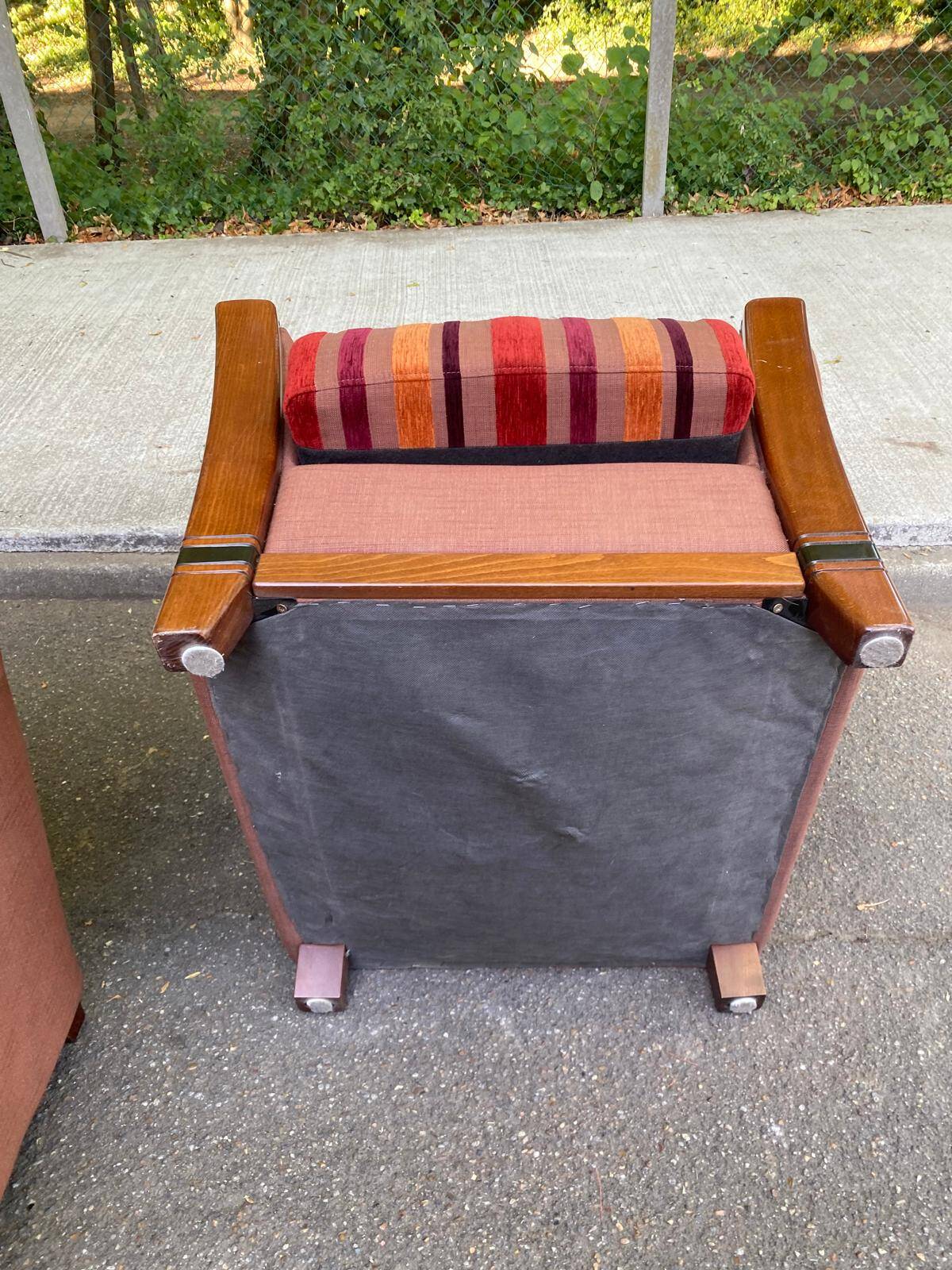 2 Art Deco inspired armchairs Cavel France 2000s