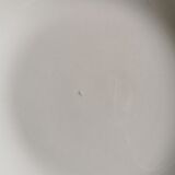 Vintage hollow plates Almond green Badonviller