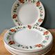 Set of 6 flat plates Terre de Fer Moulin des Loups & Hamage
