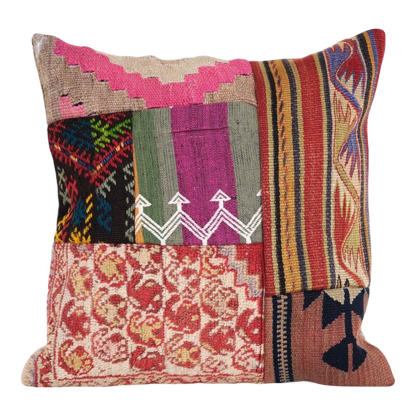 Housse de coussin kilim vintage 51x51 cm