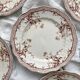 8 assiettes plates en terre de fer "Eton" Ridgways England Royal Semi Porcelain