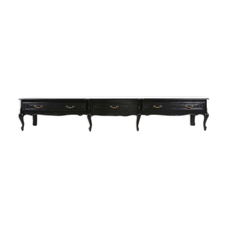 Black sideboard in baroque style