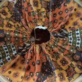 Travailleuse rotin vintage