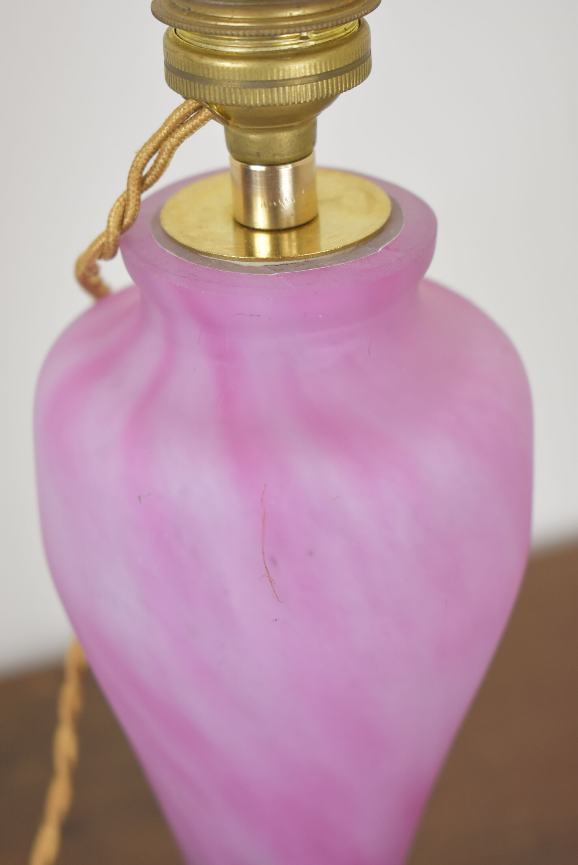 glass paste lamp foot by A. France