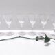Postmodern Set of 8 Baccarat Crystal Champagne Coupes, France